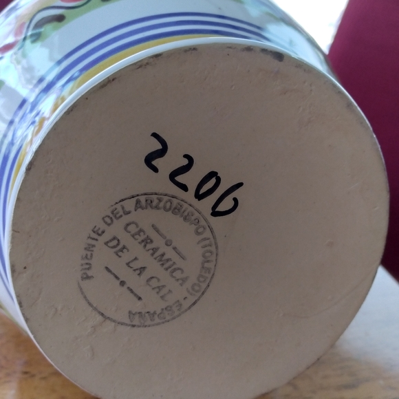 Ceramica De La Cal  Sangria Pitcher - Picture 8 of 10